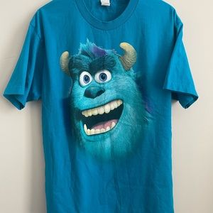 Sully Monsters Inc Disney Pixar Blue Shirt Size XL